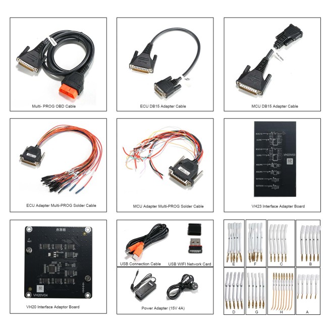 Xhorse Multi Prog + Exclusive Adapters For Multi Prog XDMP07GL XDMP06GL XDMP05GL XDMP04GL 4 Adapters