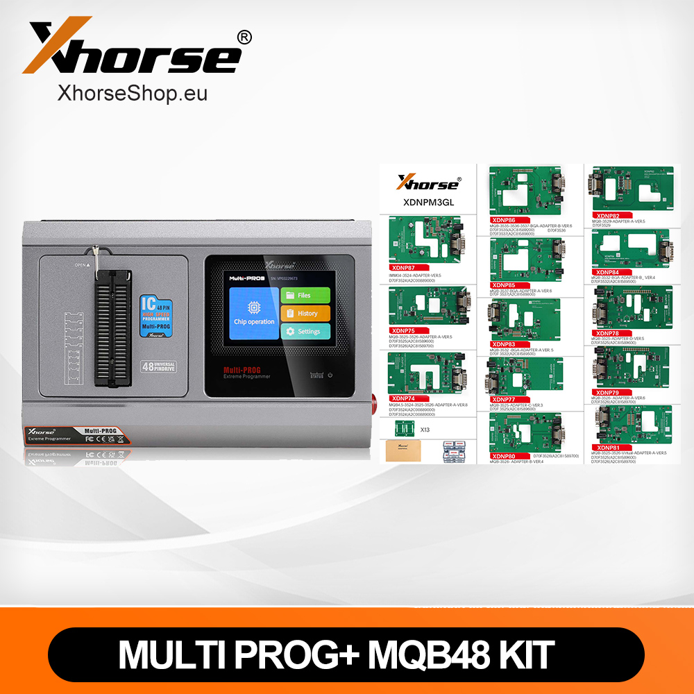 Xhorse Multi Prog + MQB48 Full Kit 13 PCS Adapters